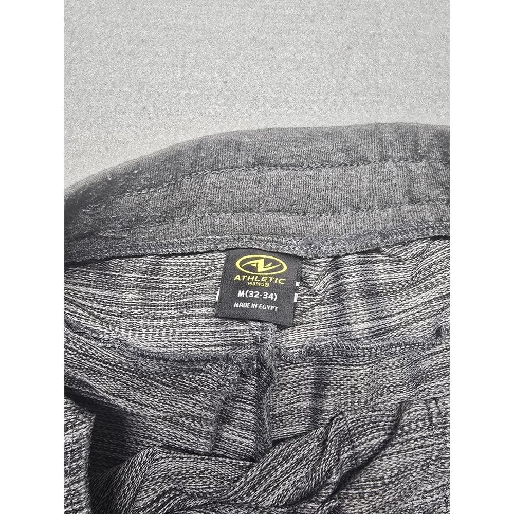 Athletic Works Jogger Pants Mens Medium (32-34) Dark Gray Pockets Drawstring - Picture 4 of 9